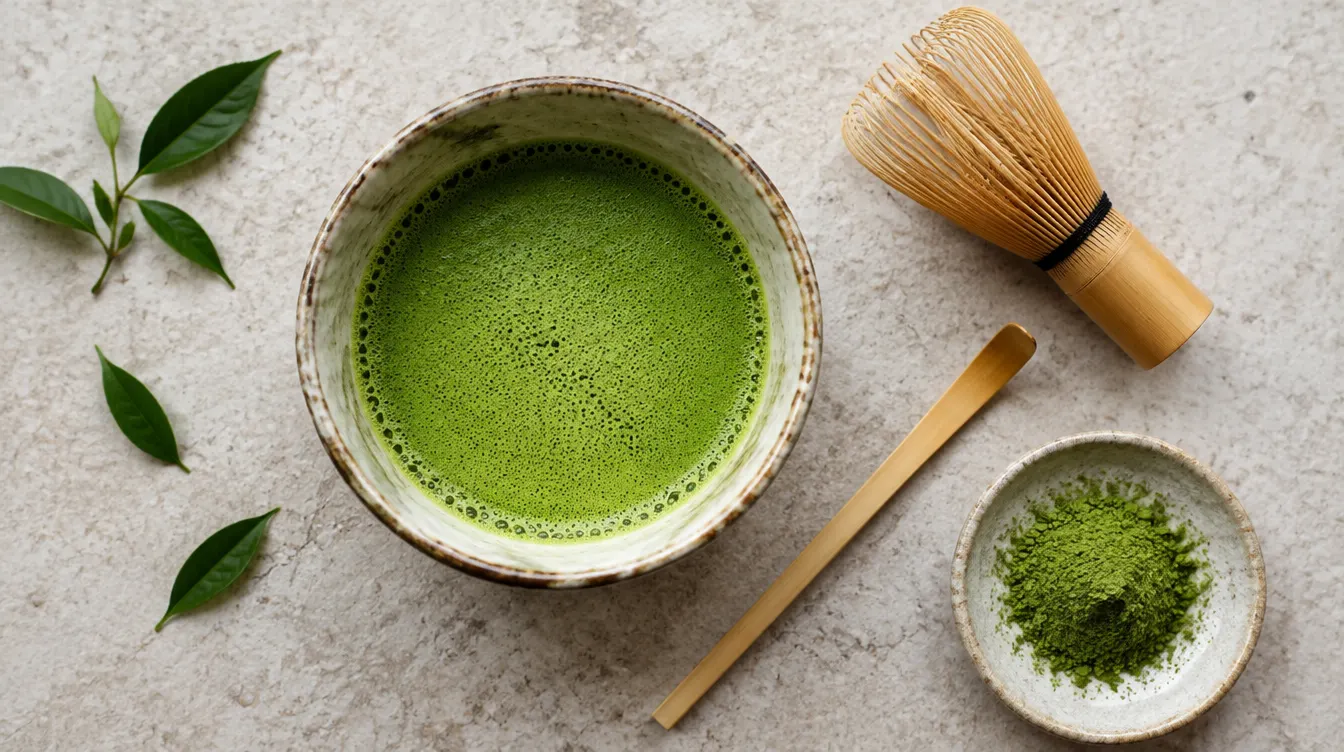 Matcha doma: náčinie, postup a krémové matcha latte